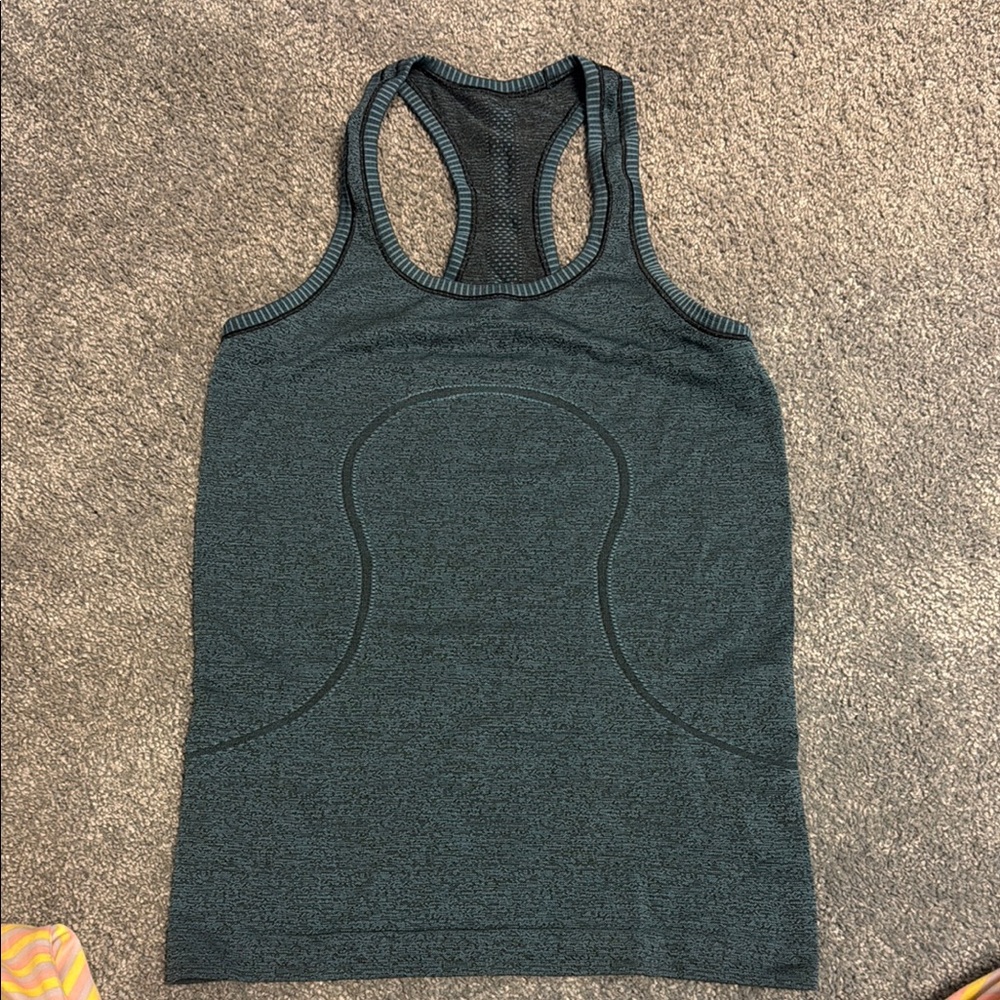 Lululemon be swift run tank - 4 , teal